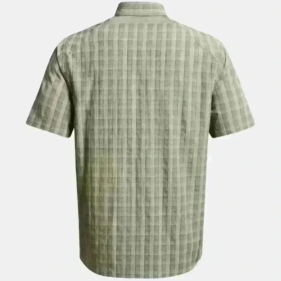 Men's UA Drift Tide 2.0 Plaid Short Sleeve Size Large - Picture 5 of 5